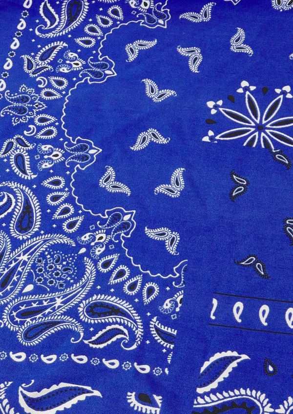 viscose bandana bleu
