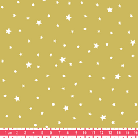 COUPON de Tissu Première étoile imprimé coloris fenouil 3m x 140 cm