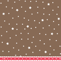 COUPON de Tissu Première Etoile coloris Noix 3m x 140 cm