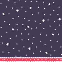 COUPON de Tissu Première Etoile coloris Prune 3m x 140 cm
