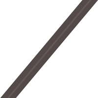 Biais Première Etoile uni poivre gris 1m