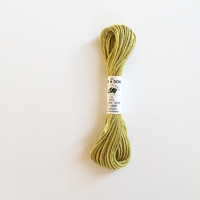 Echeveau de 5m de soie d'Alger vert anis coloris 2223
