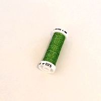 Bobine de 10m de fil métallisé Au Sextant tressé 4 vert coloris 25