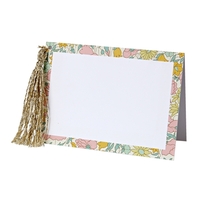 10 cartons de placement / marque-place Liberty Poppy Daisy