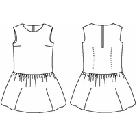 Patron blouse/robe Mademoiselle babydoll (du 32 au 46)