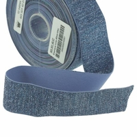 Elastique lurex bleu 40mm x 10cm
