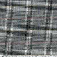 COUPON de Tissu Prince de Galles fantaisie 2m10 x 140 cm