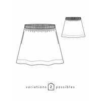 Patron jupe Bonjour (34-48)