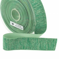 Elastique lurex vert turquoise 40mm x 10cm