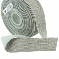 Elastique lurex argent 40mm x 10cm