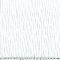 Triple gaze de coton coloris blanc 20 x 130 cm