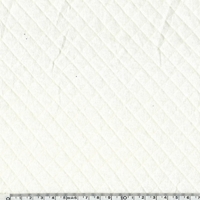 COUPON de Jersey matelassé 100% coton coloris écru 1m60 x 165 cm