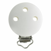 Clip bois pour attache tétine 37x11,5mm coloris blanc