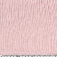 Tissu double gaze de coton coloris blush 20 x 135 cm