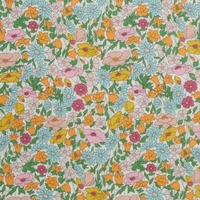 Liberty Poppy Forest orange et bleu coloris A 20 x 137 cm
