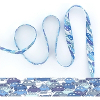 Biais Liberty Cars bleu 50 cm