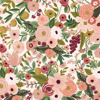 Coton Rifle Paper Garden Party Rose 20 x 110 cm