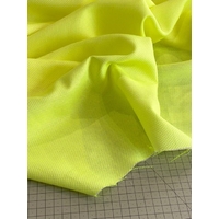 Tissu fil-à-fil jaune fluo / blanc 20 x 150 cm