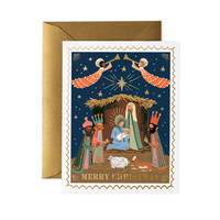 Carte double Nativité avec enveloppe