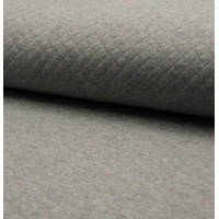 COUPON de Sweat matelassé coloris gris moyen chiné 1m60 x 145 cm