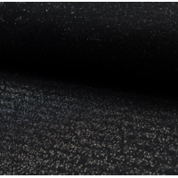 Bord côte pailleté noir et argent 20 x 65 cm