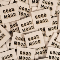 Étiquettes tissées ©ikatee - 5 étiquettes "Good mood"