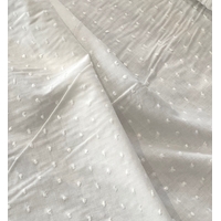 COUPON de Tissu plumetis coloris blanc cassé 1m10 x 140 cm