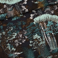 Toile de coton GABARDINE Winter Wood coloris Graphite 20 x 150 cm