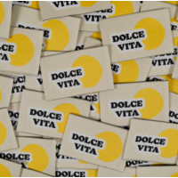 Étiquettes tissées ©ikatee - 5 étiquettes "Dolce vita"
