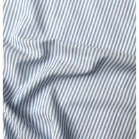 Tissu rayures tissées coton/viscose coloris bleu 20 x 140 cm