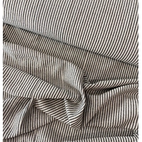 Tissu rayures tissées coton/viscose coloris noir 20 x 140 cm