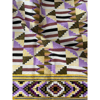 Coupon de wax patch coloris violet 2m30 x 115 cm