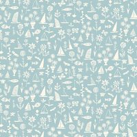 COUPON de The Riviera Collection - Tissu Sealife coloris D 66 x 110 cm