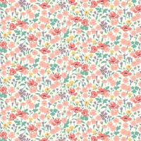 The Riviera Collection - Tissu Wildflower Poppy coloris C 20 x 110 cm