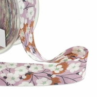 Biais Liberty Organic Tana Lawn™ Mitsi praliné coloris A 50 cm