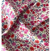 Voile de coton rose 20 x 140 cm