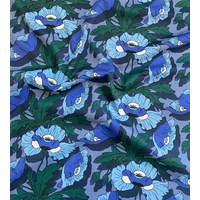 Liberty Tana Lawn™ Butterfield Poppy bleu coloris B 20 x 137 cm