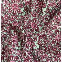 DERNIER COUPON de Tissu indien Pink Jasmine 47 x 110 cm
