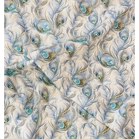 Liberty Tana Lawn™ Florentine's journey Peacock bleu coloris A 20 x 137 cm