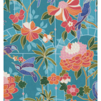 Liberty Tana Lawn™ Conservatory turquoise coloris A 20 x 137 cm