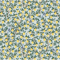 Tissu Rifle Paper Camont Lemon coloris mint 20 x 110 cm
