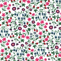 COUPON de Liberty Tana Lawn™ Little Mirabelle violet et rose coloris A 1m60 x 137 cm