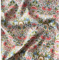 Liberty Tana Lawn™ Lodden rose et kaki coloris L 20 x 137 cm