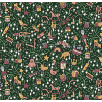 Liberty Tana Lawn™ Magical Forest vert coloris A 20 x 137 cm