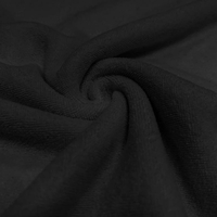 COUPON de Jersey éponge coloris noir 1m60 x 145 cm