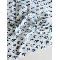 Tissu indien Agra bleu 20 x 105 cm