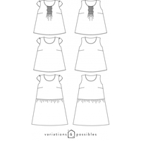 Patron blouse ou robe Barcelona (34-48)