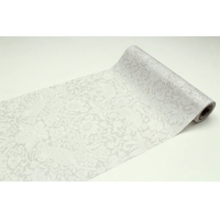 Rouleau de papier adhésif William Morris ton sur ton Pure Strawberry Thief Embroidery Dove 23 cm x 5 m