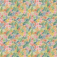 Tissu Rifle Paper Bramble Lea fond Cream 20 x 110 cm