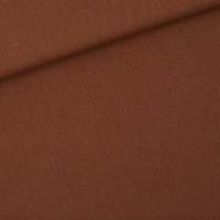 COUPON de LIN et VISCOSE uni brun topaze 52 x 140 cm